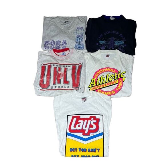 Vintage VTG 90s Graphic T Shirts Large - Picture 1 of 4